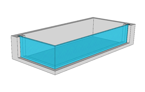 L-Type Acrylic Swimming Pool1