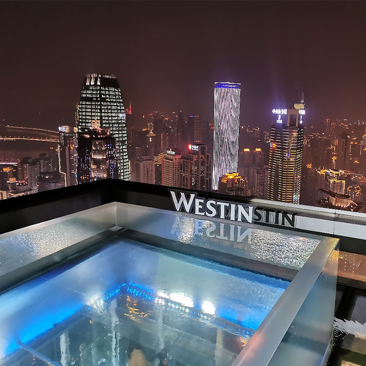 Suspended Acrylic Swimming Pools : Materials and Future Trends