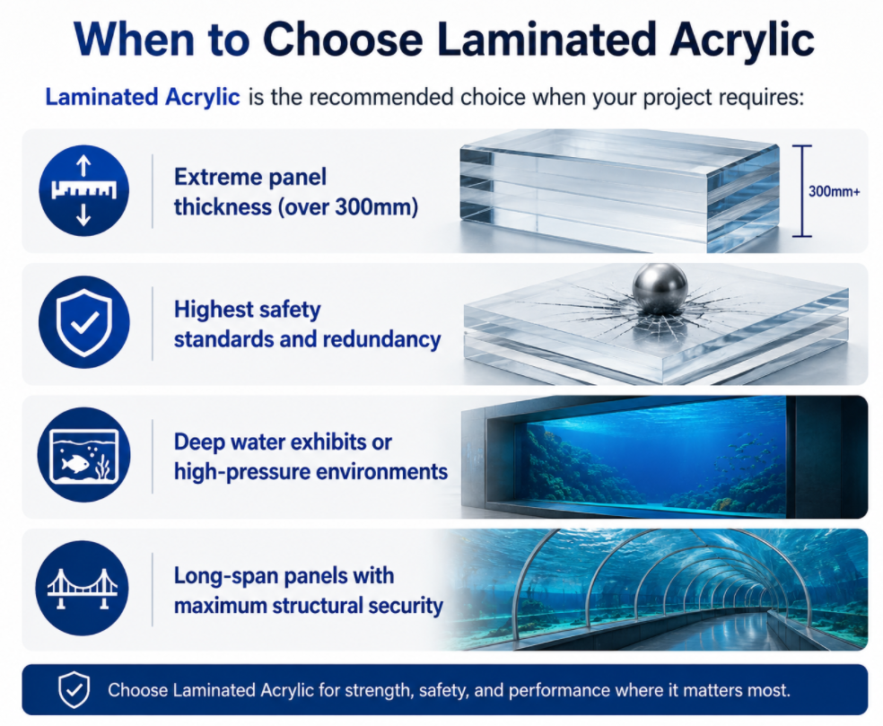 When to Choose Laminated Acrylic When to Choose Laminated Acrylic