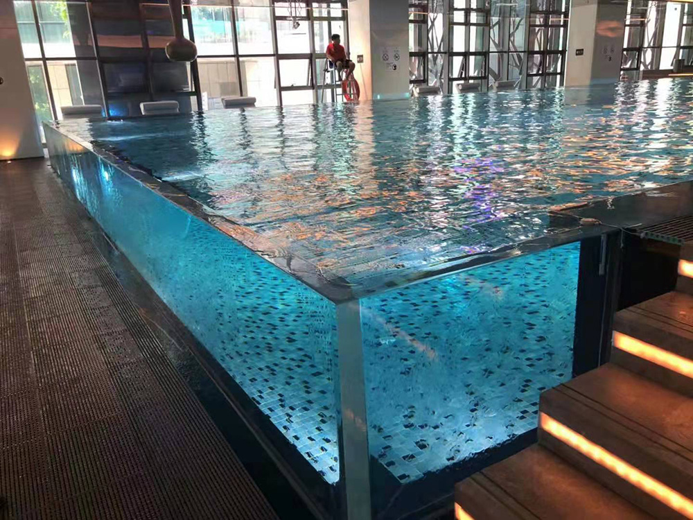 Clear acrylic panel for Outdoor Above Ground Swimming Pool--leyu
