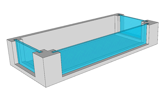 U-Shaped Acrylic Swimming Pool1