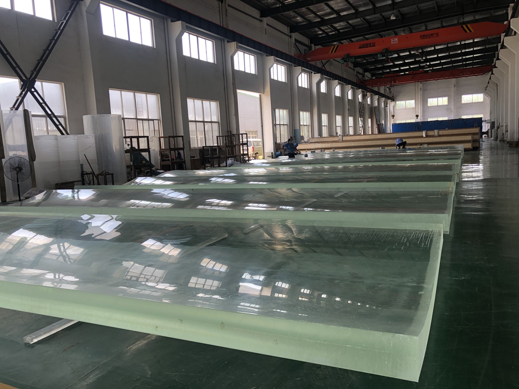 Factory Prefab Acrylic Panel for 40ft Shipping Container Swimming Pool