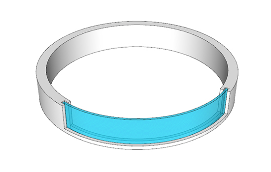 Curved Acrylic Swimming Pool