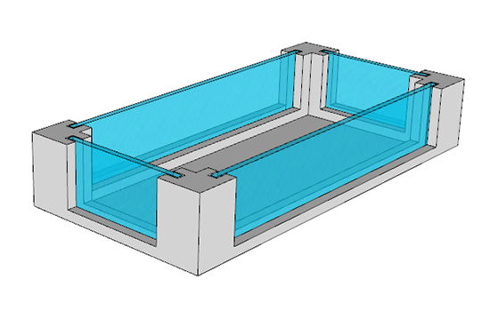 4 Side Acrylic Swimming Pool