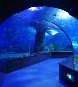 Aquarium underwater tunnels constructed by Leyu acrylic - LEYU