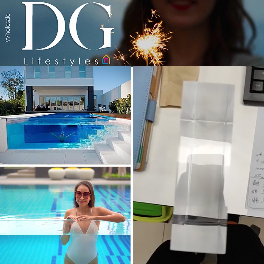 Acrylic wall panel swimming pool