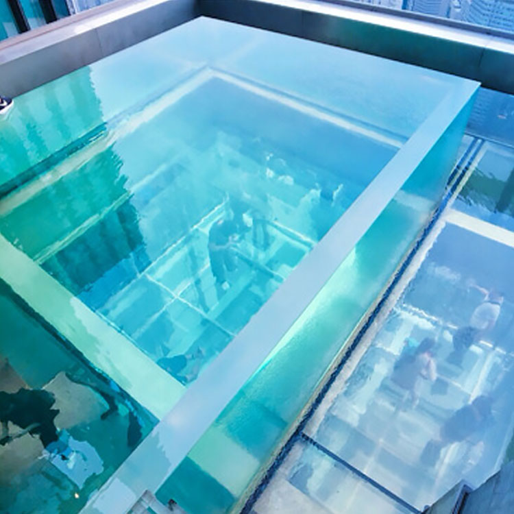 Acrylic swimming pool display