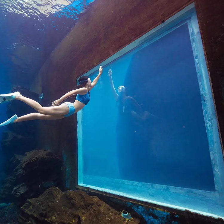 Underwater Window Diving Pool