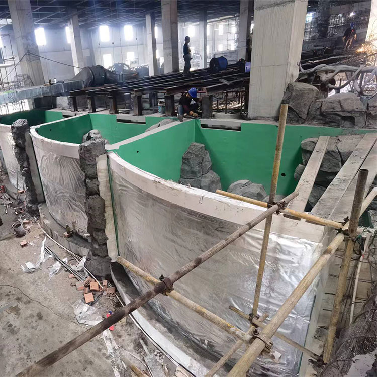 Leyu aquarium project installation site