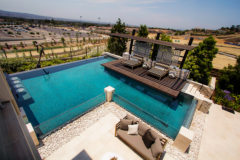 swimming pool glass panels