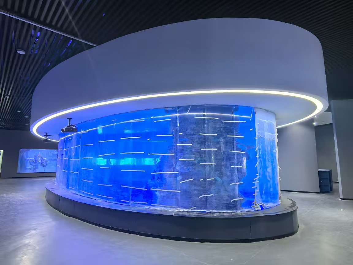 Acrylic aquarium - installaion