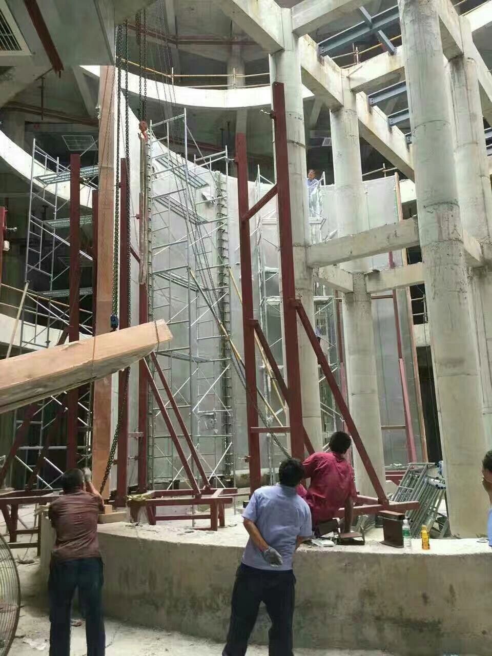 Akuarium silinder akrilik - PEMASANGAN LEYU