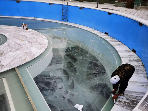 Dise&ntilde;o piscina acr&iacute;lica rehegua