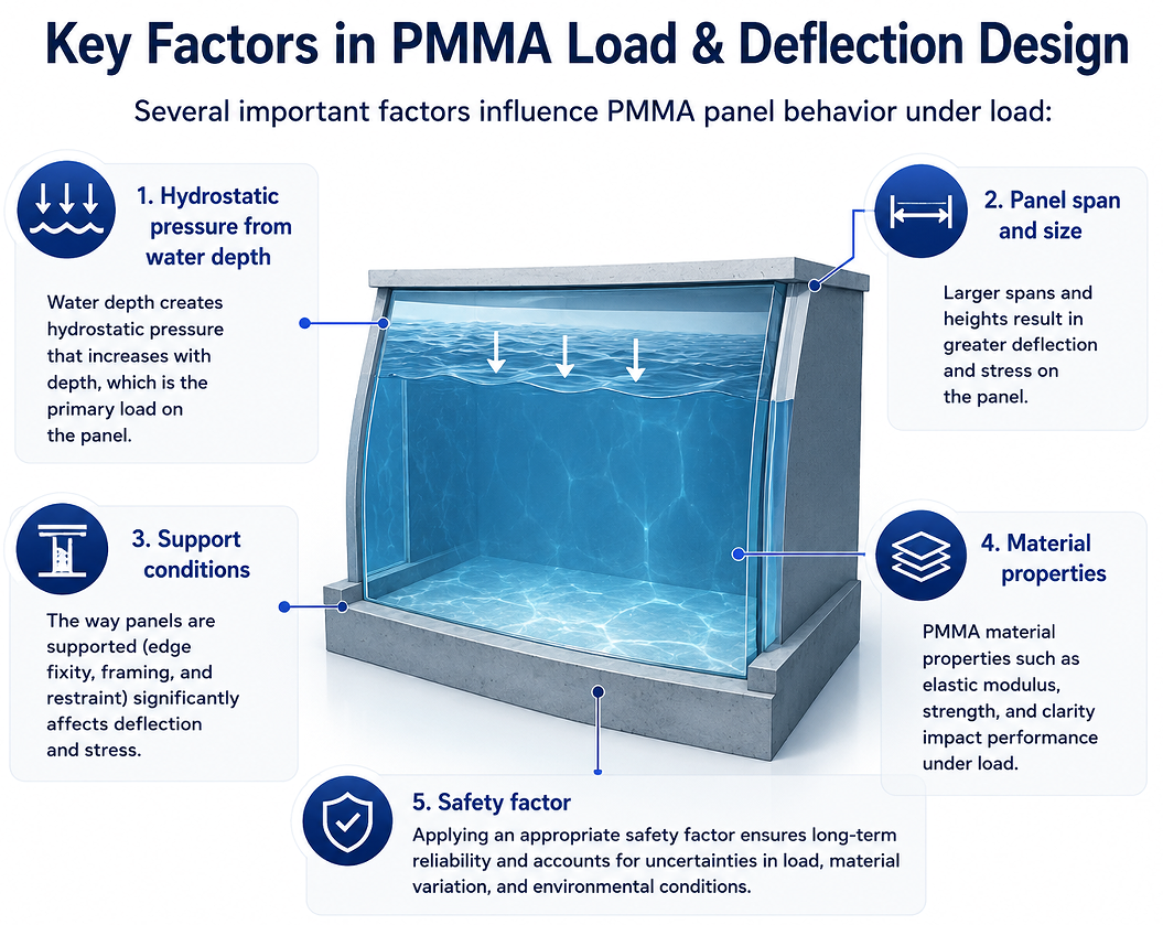 Key Factors in PMMA Loard & Deflection Design