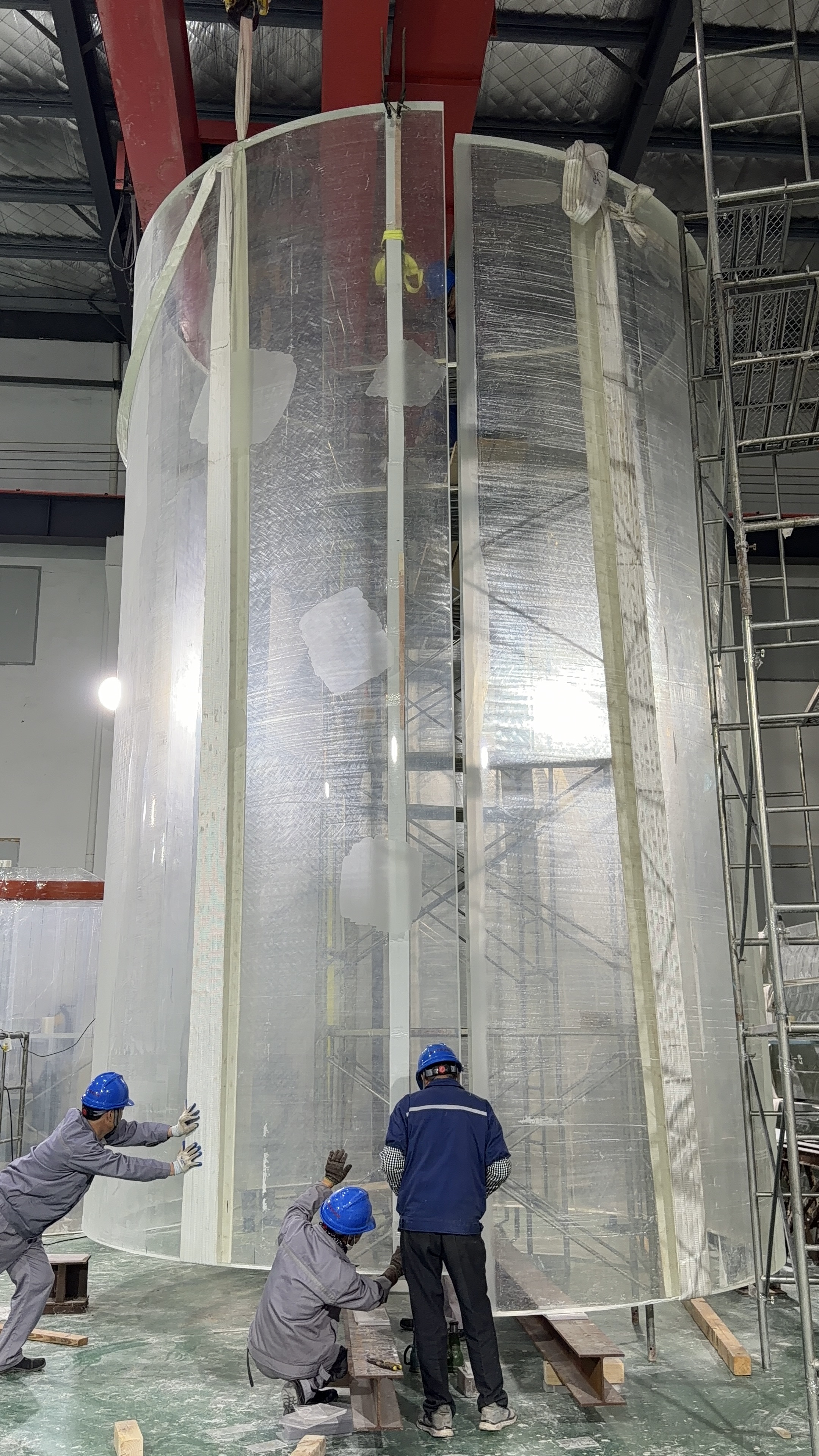Splicing of cylindrical tank--LEYU