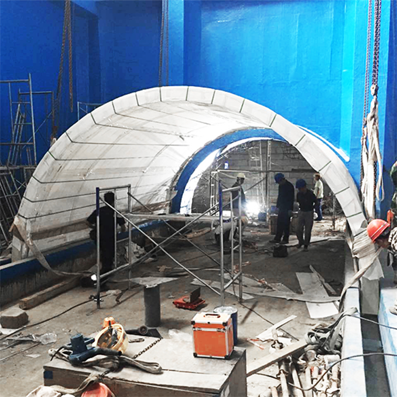 Large Ultra Clear Curved Oceanarium Aquarium Tank Acrylics Glass Tunnel - Leyu acrylic aquarium factory