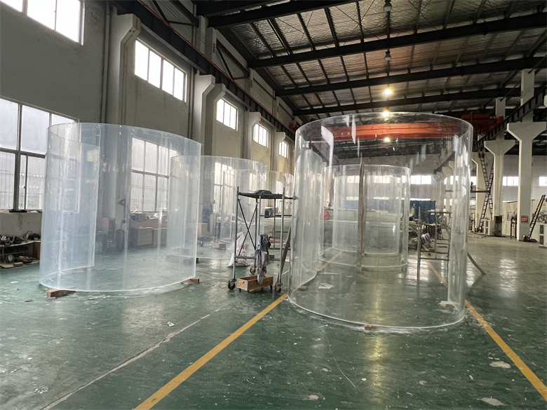 Tangki Ikan Akuarium Akrilik Silinder Jelas Besar Leyu Acrylic Factory menyesuaikan untuk anda - LEYU